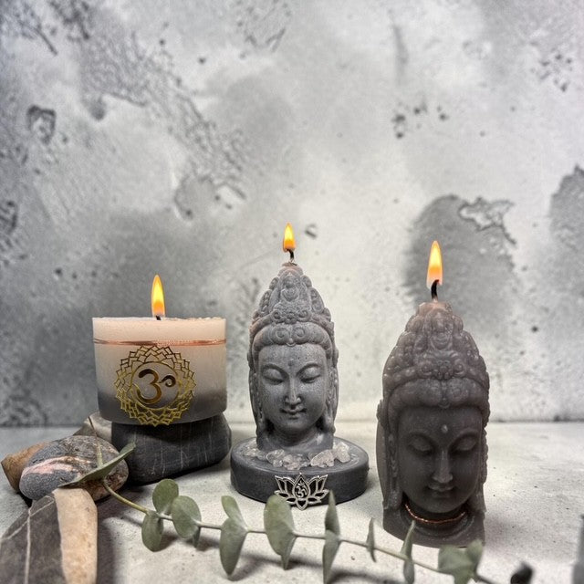 Chandelle Bouddha 100 % cire de soya